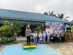 SATLANTAS POLRES KAMPAR GELAR POLICE GOES TO SCHOOL DI SMKN 1 KUOK, SOSIALISASI KESELAMATAN LALU LINTAS DAN GREEN POLICING