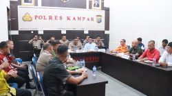 Polres Kampar Rakor Siapkan Apel Akbar Karhutla