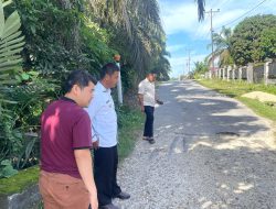 Bupati Kampar Tinjau Box Culvert Jalan Penghubung Kampar Kiri dan Kampar Kiri Hulu
