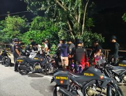 TIM RAGA RES KAMPAR PATROLI MALAM – AMANKAN 6 TITIK STRATEGIS DI BANGKINANG, SITUASI STABIL