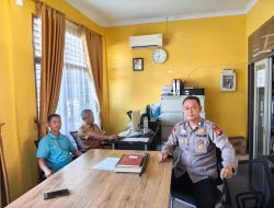 BHABINKAMTIBMAS Ds. SEI PUTIH Kec. TAPUNG BERKOORDINASI KETAHANAN PANGAN DENGAN PEMERINTAHAN DESA