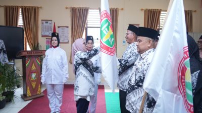 Wabup Kampar Pimpin Pelantikan PGRI Tambang dan Siak Hulu