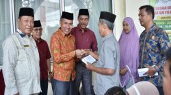 Kemenag dan Baznas Kampar Gelar Santuni Anak Yatim dan Penyandang Disabilitas
