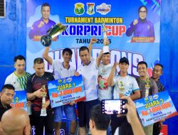 Pasangan Ahmad Yuzar/Wahyu Juarai Turnamen Badminton Korpri Cup 2026