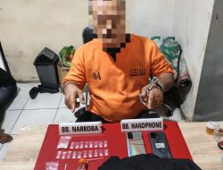 SATRESNARKOBA POLRES KAMPAR UNGKAP KASUS NARKOBA – 1 PELAKU DIAMANKAN, BARANG BUKTI DISEKOLAHKAN