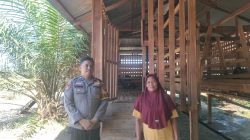 Bhabinkamtibmas Polsek Tambang Sambang dan Pengecekan Peternakan Kambing