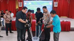 Polres Kampar Ekpos Penangkapan Narkoba 717 Gram sekaligus Musnahkan BB Narkoba Hampir 2 KG