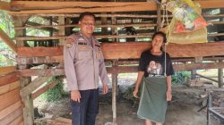 Bhabinkamtibmas Polsek Tambang Lakukan Pengecekan Peternak Kambing Didesa Teluk Kenidai