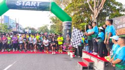 Ribuan Peserta Gelar Fun RUN Road To Riau Bhayangkara RUN – Kapolres Kampar Bersama Bupati Lepas, Meriahkan Hari Bhayangkara Ke-80