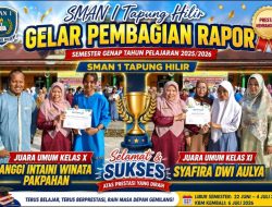 SMAN 1 Tapung Hilir Gelar Pembagian Rapor: Anggi Intaini Winata Pakpahan dan Syafira Dwi Aulya Raih Juara Umum