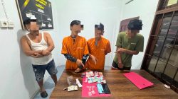 Polres Kampar Berkomitmen Bebas Narkoba – 4 Pelaku di amankan Polsek Tambang