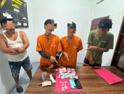 Polres Kampar Berkomitmen Bebas Narkoba – 4 Pelaku di amankan Polsek Tambang