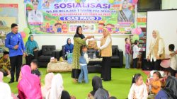 Bunda PAUD T.Nurheryani Ahmad Yuzar Buka Sosialisasi Wajib Belajar 1 Tahun Pra Sekolah