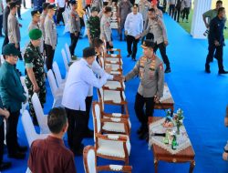 Bupati Kampar Hadiri Pengecekan Personel dan Peralatan Penanggulangan Karhutla Bersama Kapolri di SPN Polda Riau