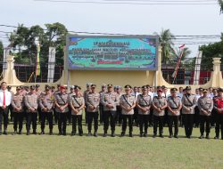 Kapolres Pimpin Sertijab Kabag SDM, Kasat Intel, Kasat Resnarkoba dan Kapolsek XIII Koto Kampar Polres Kampar