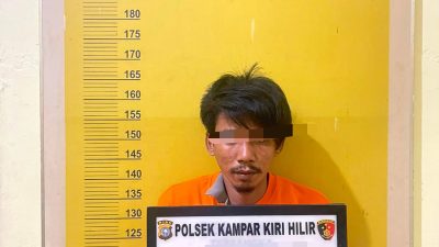 Polsek Kampar Kiri Hilir Tangkap Pelaku Curanmor di Desa Sungai Petai