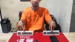 Satresnarkoba Polres Kampar Tangkap Warga Ridan Permai, Sita 5 Paket Shabu