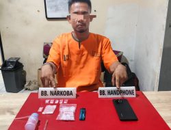 Satresnarkoba Polres Kampar Tangkap Warga Ridan Permai, Sita 5 Paket Shabu