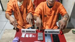 Polres Kampar Tangkap Dua Pelaku Narkoba di Desa Intan Jaya, Sita 22,83 Gram Sabu-sabu