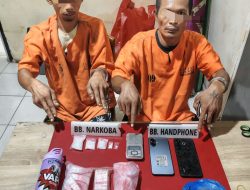 Polres Kampar Tangkap Dua Pelaku Narkoba di Desa Intan Jaya, Sita 22,83 Gram Sabu-sabu