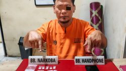 Polsek Tapung Tangkap Pengedar Narkoba di Sungai Putih, Temukan 6,81 Gram Sabu-sabu