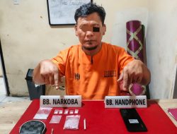 Polsek Tapung Tangkap Pengedar Narkoba di Sungai Putih, Temukan 6,81 Gram Sabu-sabu