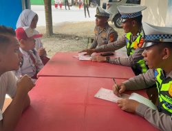 Satlantas Polres Kampar Gelar Patroli dan Teguran Humanis, Tingkatkan Disiplin Berlalu Lintas di Kampar Kiri Hilir