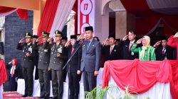 Bupati Ahmad Yuzar Pimpin Upacara HUT RI Ke-81 Di lingkup Pemkab Kampar