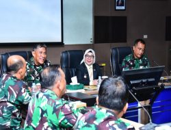 Wabup Kampar Terima Silaturrahmi Pamen TNI AD dan Sosialisasi Karhutla Wilayah Riau