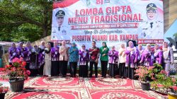 Pusdatin Puanri Kampar Gelar, Lomba Cipta Menu Tradisional dan Lomba Mak UP Resmi di Buka Wabup Misharti