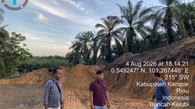 Polsek Tapung Tindak Lanjuti Laporan Masyarakat Terkait Penambangan Ilegal di Desa Bencah Kelubi