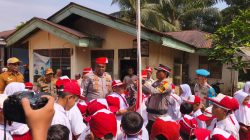 Polres Kampar Dukung Ekspedisi Merah Putih Polda Riau di Desa Tanjung Belit Selatan