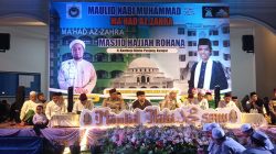 Bersama Ulama & Ribuan Jemaah, Kapolres Kampar Hadiri Peringatan Maulid Nabi SAW