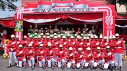 Detik-Detik Proklamasi HUT RI ke-81, Kapolres Kampar Hadiri Upacara Megah di Lapangan Pelajar Bangkinang