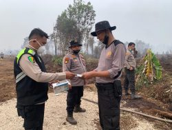 Polres Kampar Hadirkan Layanan Medis & Masker di TKP Rimbo Panjang