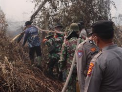 Hotspot Kampar Tinggal Dua Titik, 283 Personel Gabungan Intensifkan Pendinginan Karhutla