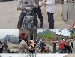 Polres Kampar & Polsek Jajaran Serentak Sebar 2.450 Masker di 13 Wilayah