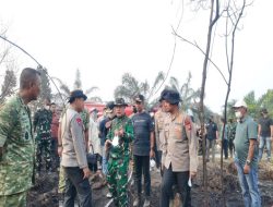 Bupati Kampar, Pangdam XIX/Tuanku Tambusai, Plt Gubri, Forkopimda Riau Tinjau / Padamkan Kebakaran di Tambang