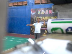 HUT Riau ke-69 dan HUT RI ke-81, Bupati Kampar Buka Turnamen Bulutangkis Korpri Antar OPD dan Antar Kecamatan