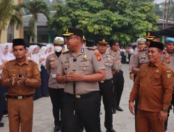 Green Poliching di SMPN 01 Bangkinang: Kapolres Kampar Tanam Pohon & Tanamkan Cinta Alam Sejak Dini