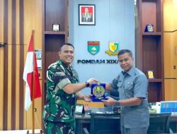 Bupati Kampar Kunjungi Danpomdam XIX/TT, Sinergitas Diperkuat