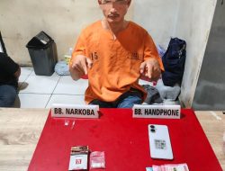 Satresnarkoba Polres Kampar Tangkap Pengedar Narkoba di Desa Koto Perambahan