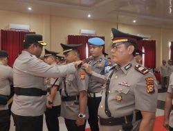 Kapolres Pimpin Sertijab Kasat Binmas dan 6 Kapolsek Jajaran Polres Kampar