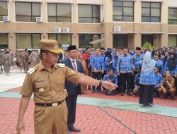 Bupati Kampar Tekankan Disiplin, Absen Langsung di Lapangan, Bagi yang Tidak Apel Potong TPP