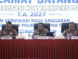 Sosialisasi Norma Indeks & Verifikasi Anggaran T.A. 2027, Biro Rena Polda Riau Turun Langsung ke Polres Kampar