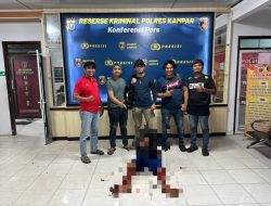 Buronan Pelarian Sel Polres Kampar Tertangkap di Tapung