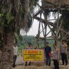 Kapolsek Siak Hulu Lakukan Operasi Penertiban Galian C, Beri Himbauan & Pasang Spanduk
