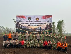 Kapolres Kampar Hadiri Simulasi Pemadaman Karhutla Bersama TNI & Angkatan Bersenjata Singapura