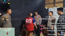 Polsek Kampar Kiri Razia Caffe di Lipat Kain Utara, Polisi Pastikan Tak Temukan Narkotika