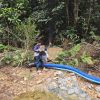 Polsek Kampar Kiri Tertibkan PETI di Sungai Batang Bio Desa Tanjung Permai
